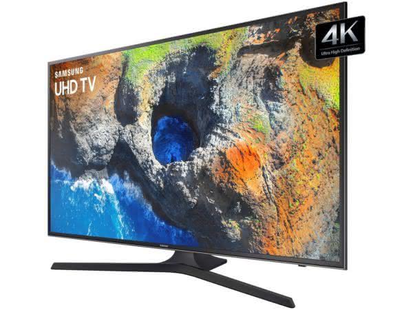 Smart TV LED 40" UHD 4K Samsung 40MU6100 com HDR Premium, Plataforma Smart Tizen, Smart View, Espelhamento de Tela, Steam Link, 3 HDMI e 2 USB
