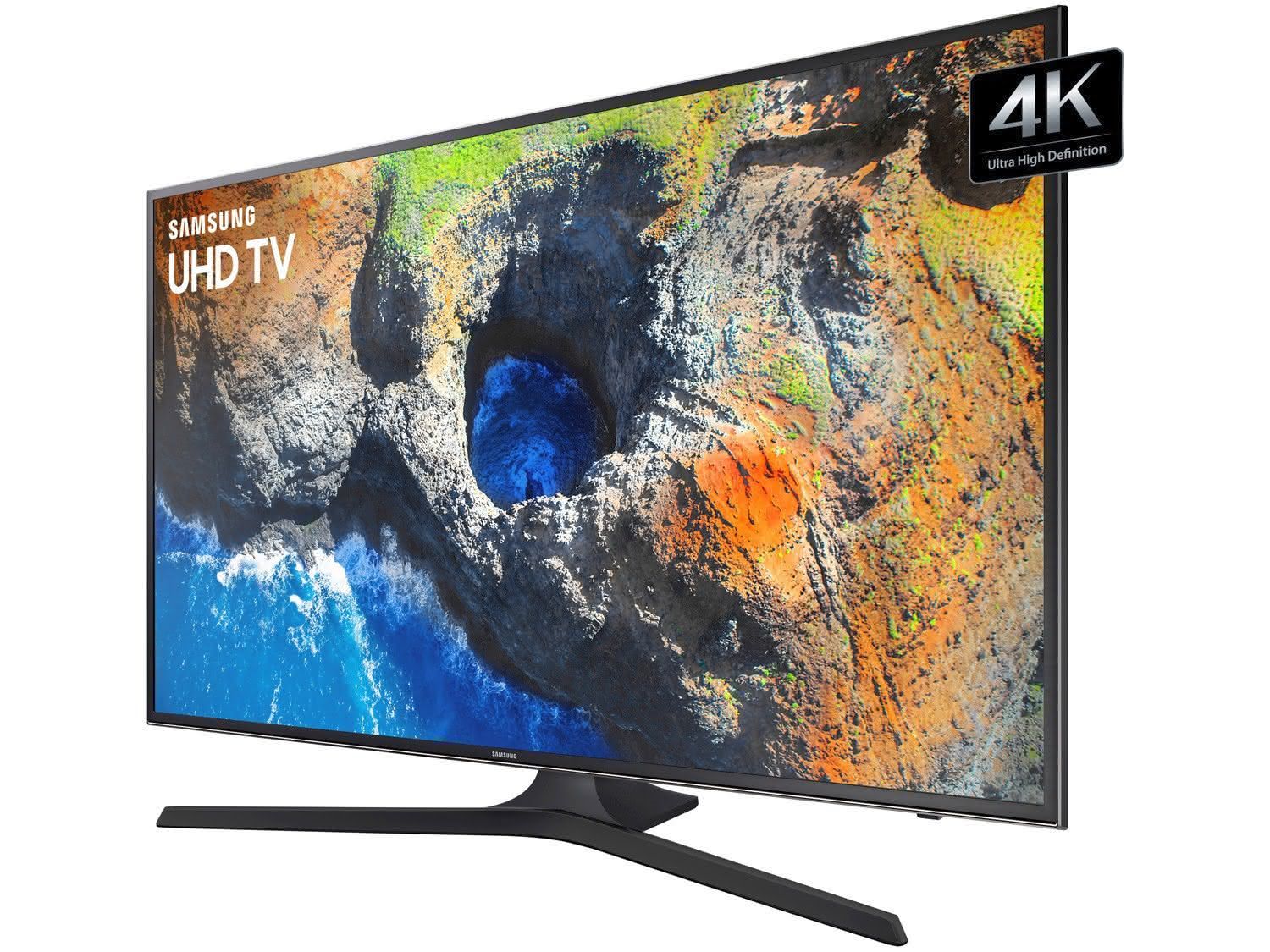 Smart TV LED 40″ UHD 4K Samsung 40MU6100 com HDR Premium, Plataforma Smart Tizen, Smart View, Espelhamento de Tela, Steam Link, 3 HDMI e 2 USB