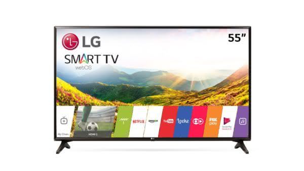 Smart TV LED 55" Full HD LG 55LJ5550 com Painel IPS, WebOS 3.5, Time Machine Ready, Magic Zoom, Quick Access