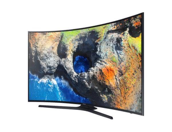Smart TV LED 55" UHD 4K Curva Samsung 55MU6300 com HDR Premium, Plataforma Smart Tizen, Smart View, Espelhamento de Tela, Steam Link, 3 HDMI e 2 USB