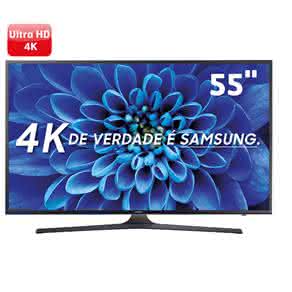 Smart TV LED 55" Ultra HD 4K Samsung 55KU6000 com HDR Premium, Quadcore, Upscaling