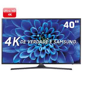 Smart TV LED 40" Ultra HD 4K Samsung 40KU6000 com HDR Premium, Quadcore, Upscaling,