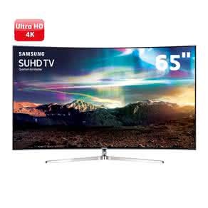 Smart TV LED 65" SUHD 4K Curva Samsung 65KS9000 com Pontos Quânticos, HDR 1000, Tizen, Quadcore, One Control, Design 360? Ultra Slim
