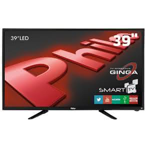 Smart TV LED 39" HD Philco PH39N91DSGW com Conversor Digital, Tecnologia Ginga, Wi-Fi,