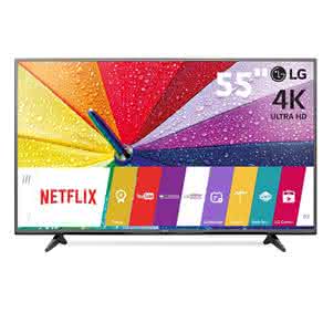 Smart TV LED 55" Ultra HD 4K LG 55UF6800 com Sistema WebOS, Wi-Fi, Painel IPS, Controle Smart Magic,