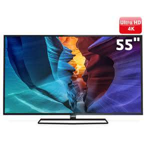 Smart TV LED 55" Ultra HD 4K Philips 55PUG6300/78 com Perfect Motion Rate 840Hz, Pixel Plus Ultra HD,