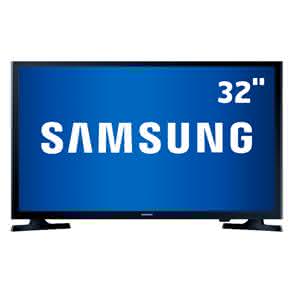 TV LED 32" HD Samsung 32J4000 com Connect Share Movie, Função Futebol,