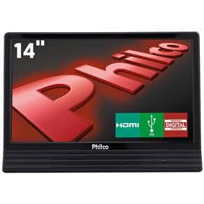 TV LED 14" HD Philco PH14E10DLED com Conversor Digital Integrado, Entrada HDMI e USB