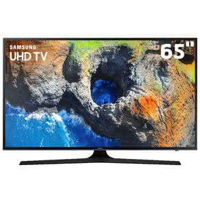 Smart TV LED 65″ UHD 4K Samsung 65MU6100 com HDR Premium, Plataforma Smart Tizen, Smart View, Espelhamento de Tela, Steam Link, 3 HDMI e 2 USB