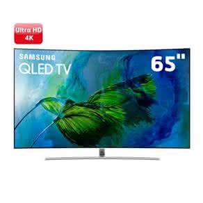 Smart TV QLED 65" UHD 4K Curva Samsung Q8C QPicture com Pontos Quânticos, HDR1500, QStyle, Design 360, One Connect, QSmart