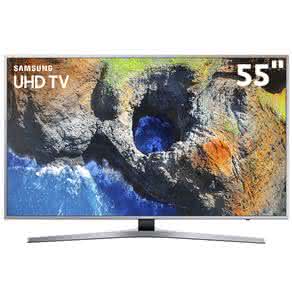 Smart TV LED 55" UHD 4K Samsung 55MU6400 com HDR Premium, Plataforma Smart Tizen, Controle Remoto único, Design 360, Smart View