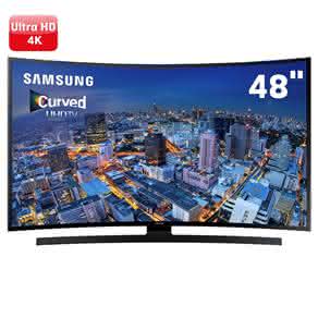 Smart TV LED Curved 48" Ultra HD 4K Samsung 48JU6700 com UHD Upscaling, Quad Core,
