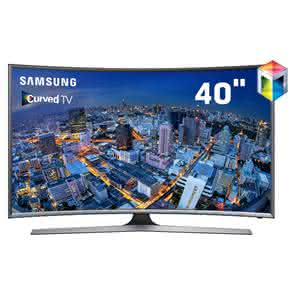 Smart TV LED Curved 40" Full HD Samsung 40J6500 com Connect Share Movie, Screen Mirroring,