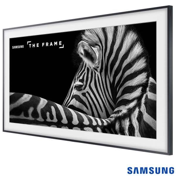 Smart TV 4K UHD LS003 Samsung LED 55" The Frame TV, UN55LS003AGXZD Moldura Madeira