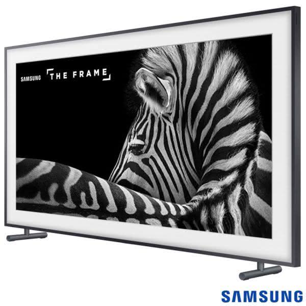 Smart TV 4K UHD LS003 Samsung LED 55" The Frame TV, UN55LS003AGXZD Moldura Madeira
