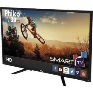 Smart TV LED 39" Philco PH39N86TSGWHD com Conversor Digital Closed Caption e Sleep timer