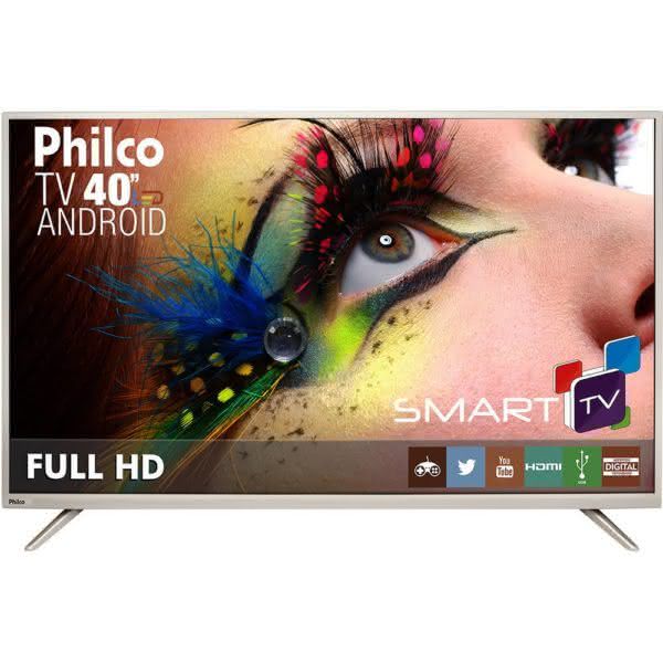 Smart TV LED 40" Philco PH40F10DSGWAC Full HD com Conversor Digital