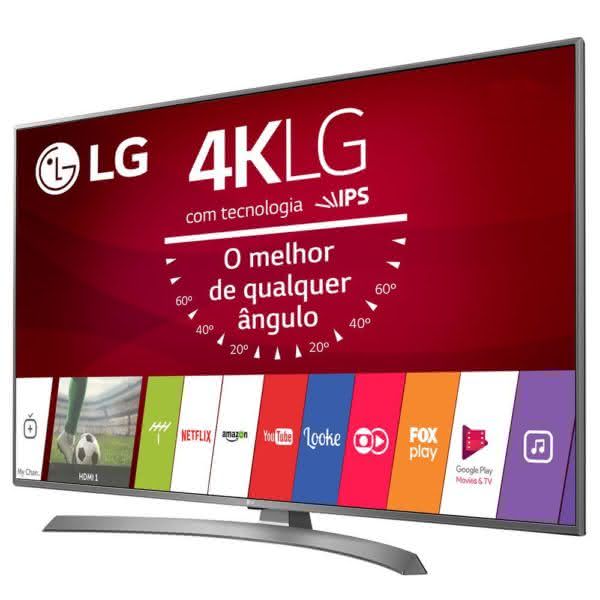 Smart TV LED 60" UHD 4K LG 60UJ6585 com Sistema WebOS 3.5, Painel IPS, HDR, Local Dimming, Magic Mobile Connection