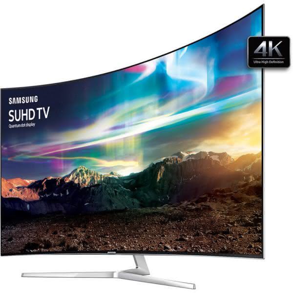 Smart TV LED 78" Samsung Tela Curva 78KS9000 Ultra HD 4K com Conversor Digital 3 US Quantum Dot HDR 1000 Tizen One Control Design 360° - Preta