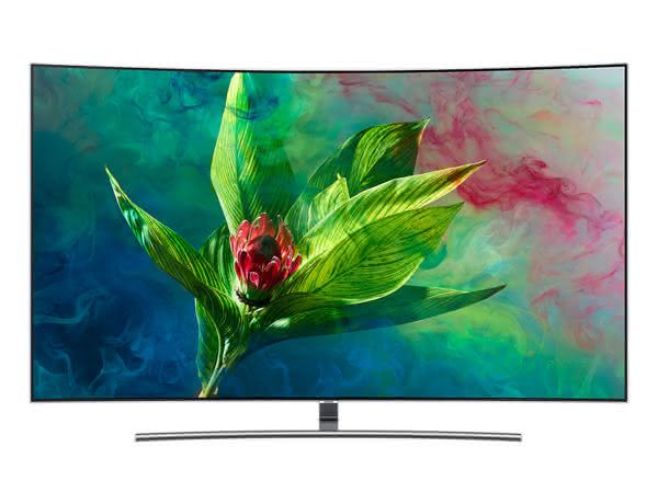 Smart TV Tela Curva QLED 65" UHD 4K Samsung 65Q8CN Smart Tizen, Bixby, Modo Ambiente, Tela de Pontos Quânticos, HDR 1500